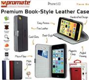 Promate White Tava 5C Book-Style Flip Case