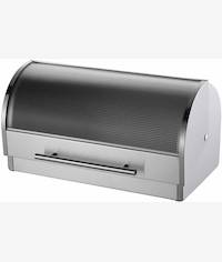 Totally Glass Top Stainless Steel Bread Bin