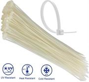Noble Nylon Cable Ties 3.6 x 200mm Pack of 100 White