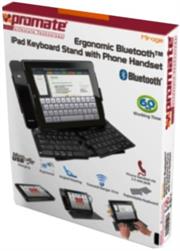 Promate Wireless Bluetooth Keyboard with Phone Handset