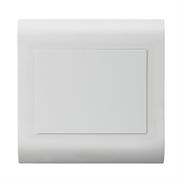 Lesco White Pipelli Blank Cover Plate