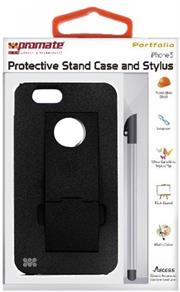 Promate Black Portfolio iPhone 5 Protective Stand Case