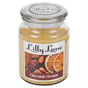 Lilly Lane Chocolate Orange Scented Candle Large Lidded